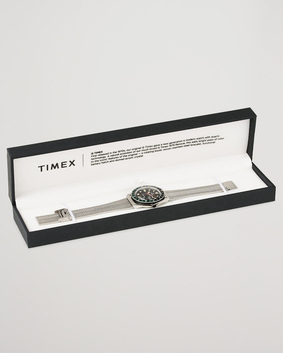 Mies | Timex Q Reissue 1979 Black/Green | Timex | Q Reissue 1979 Black/Green