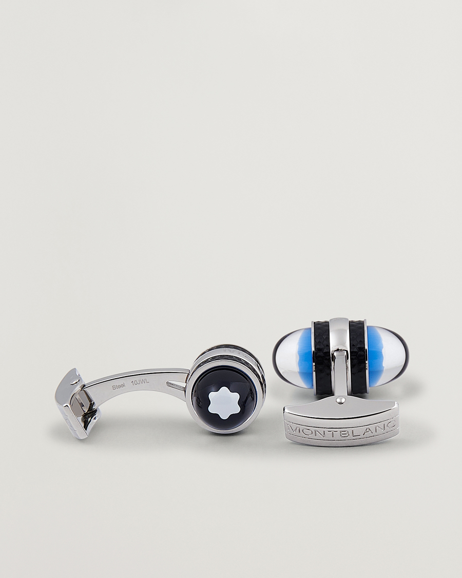 Mies | Kalvosinnapit | Montblanc | Steel Lacquer SAW Cufflinks