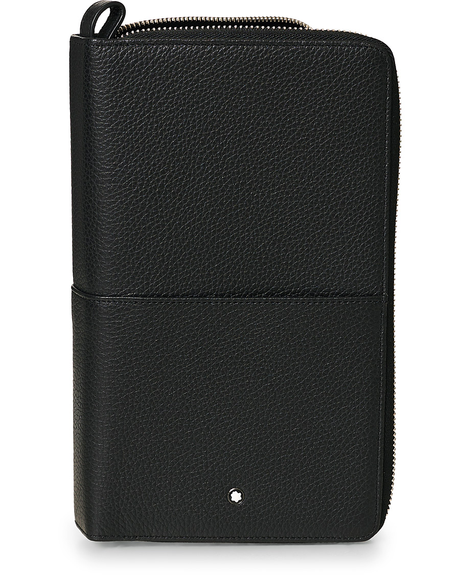 Mies | Montblanc MST Soft Grain Travel Wallet Black | Montblanc | MST Soft Grain Travel Wallet Black