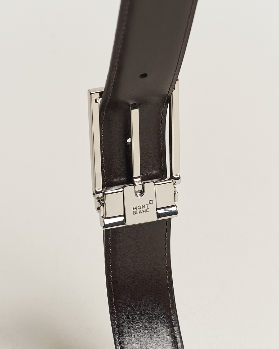 Mies | Montblanc Square Buckle Alligator Printed 35mm Leather Belt Brown | Montblanc | Square Buckle Alligator Printed 35mm Leather Belt Brown