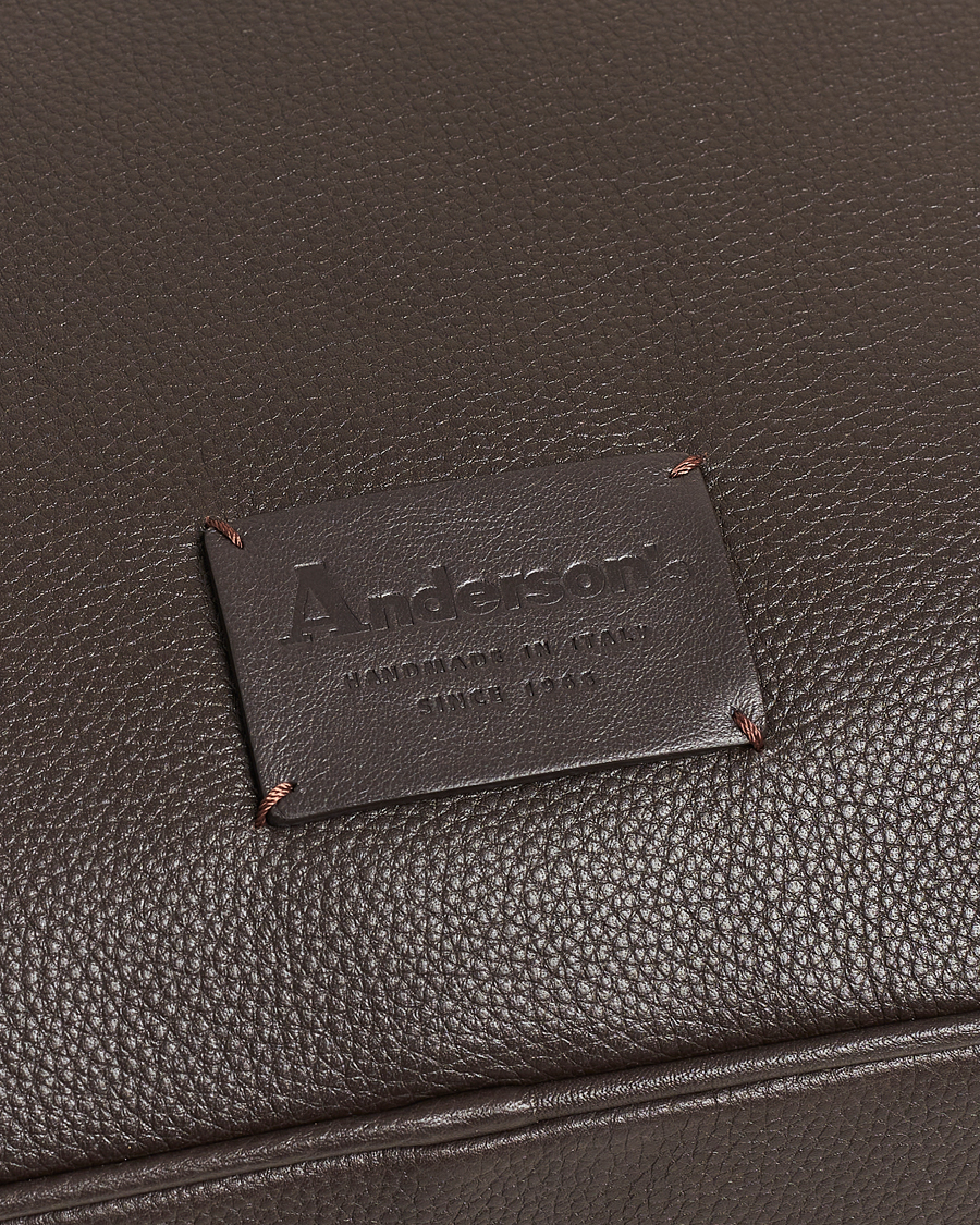 Mies | Laukut | Anderson's | Full Grain Leather Briefcase Dark Brown