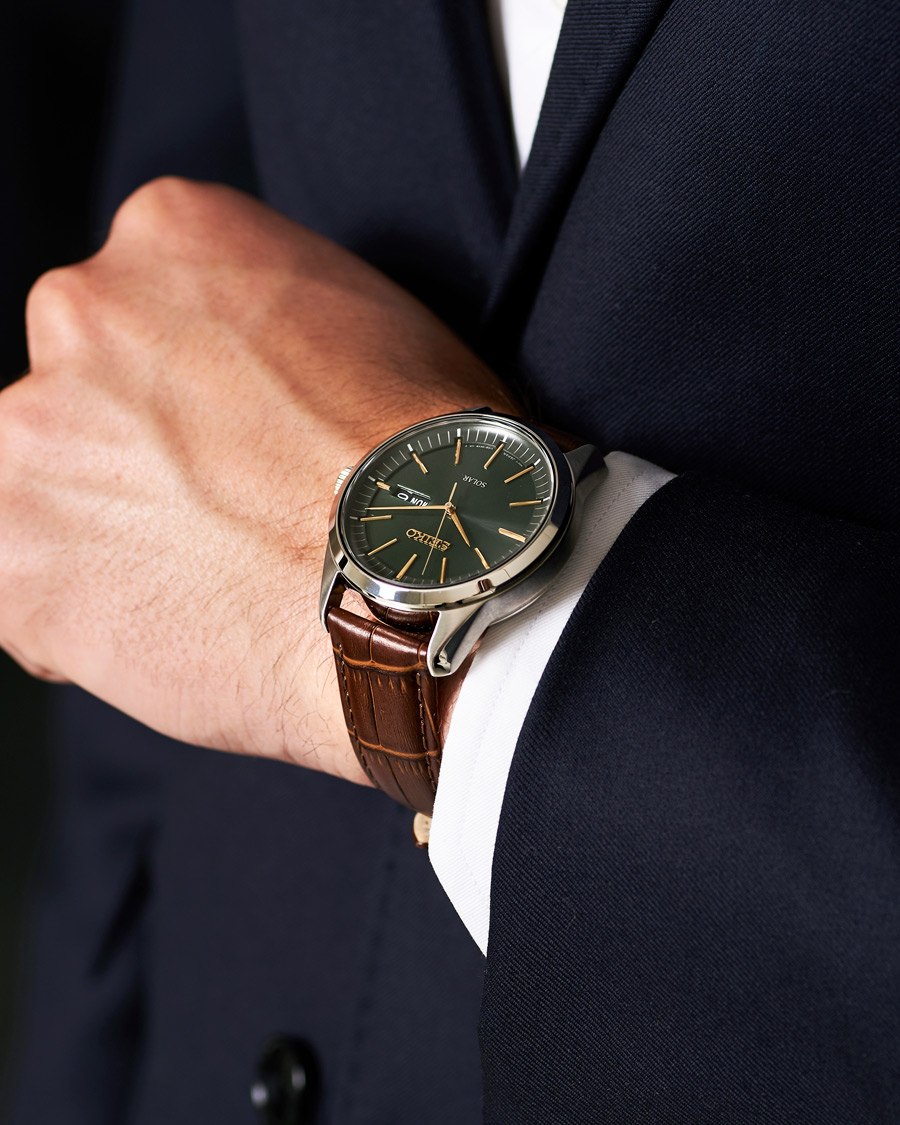 Mies | Seiko Solar 40mm Sapphire/Green Dial | Seiko | Solar 40mm Sapphire/Green Dial