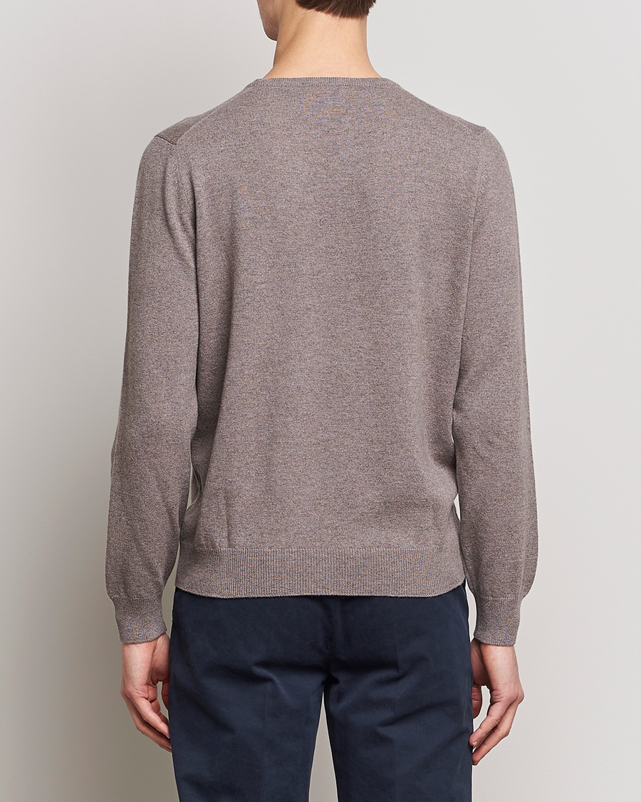 Mies | Puserot | Gran Sasso | Wool/Cashmere Crew Neck Mud Brown