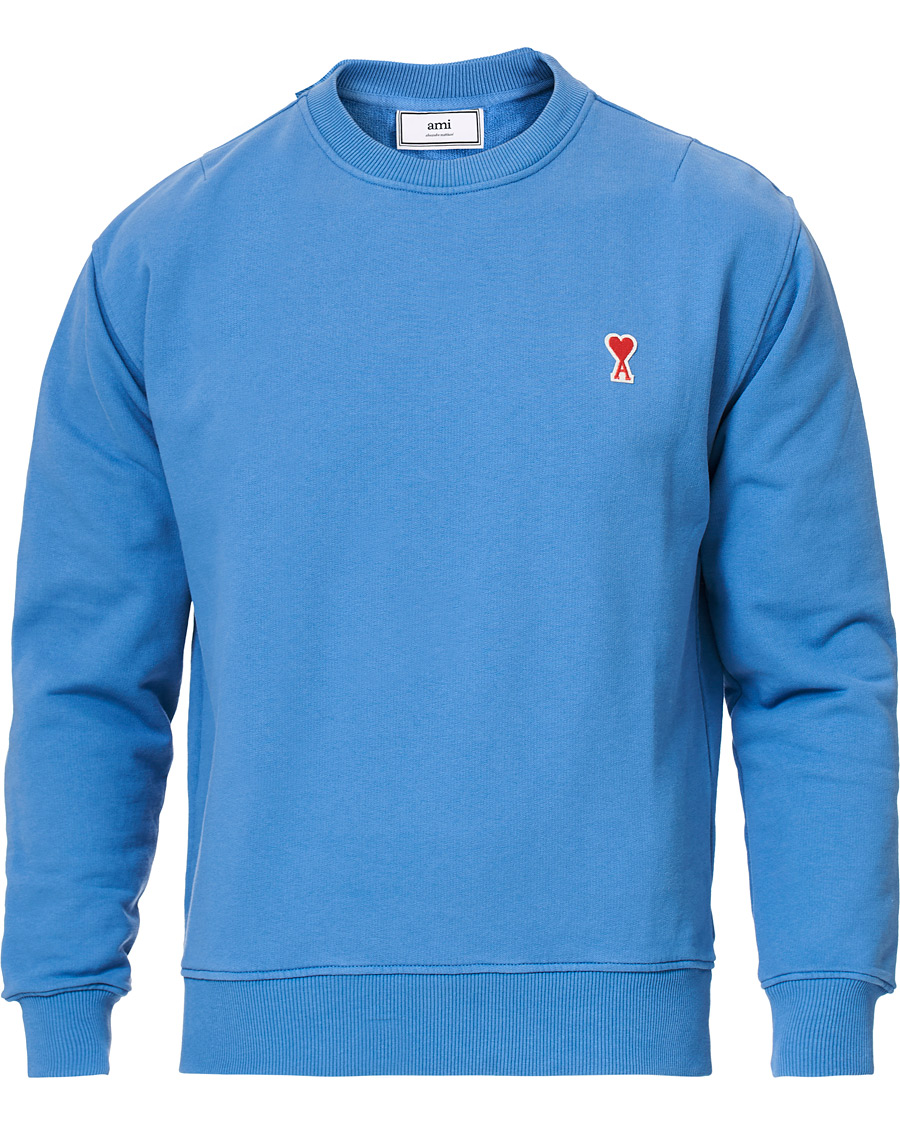 Mies | Puserot | AMI | Heart Logo Sweatshirt Blue