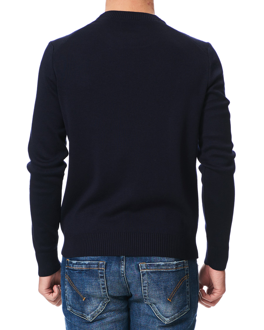 Mies | Puserot | AMI | Heart Logo Merino Sweater Navy