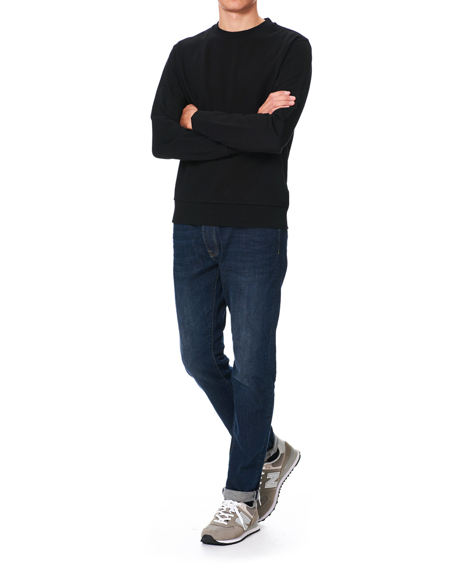 Mies | Puserot | Filippa K | Gustaf Cotton Sweatshirt Black