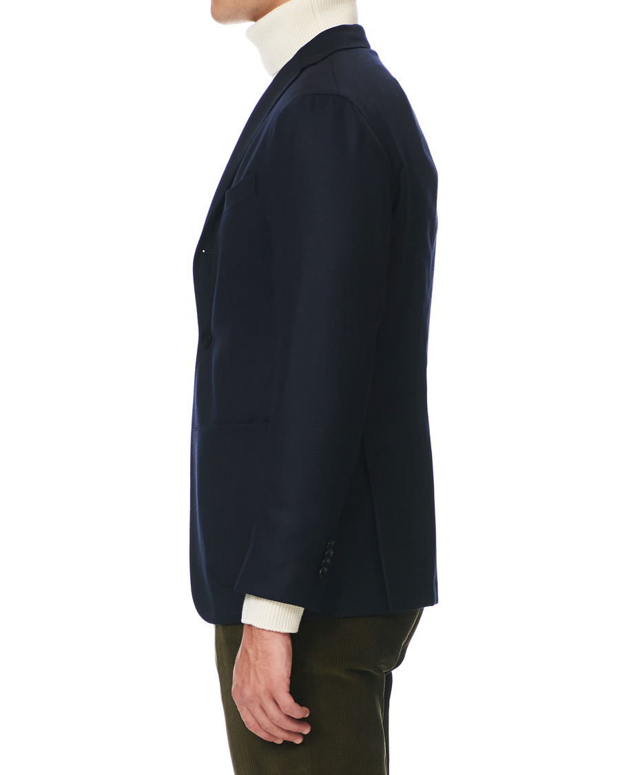 Mies | Pikkutakit | Boglioli | K Jacket Wool Hopsack Blazer Navy