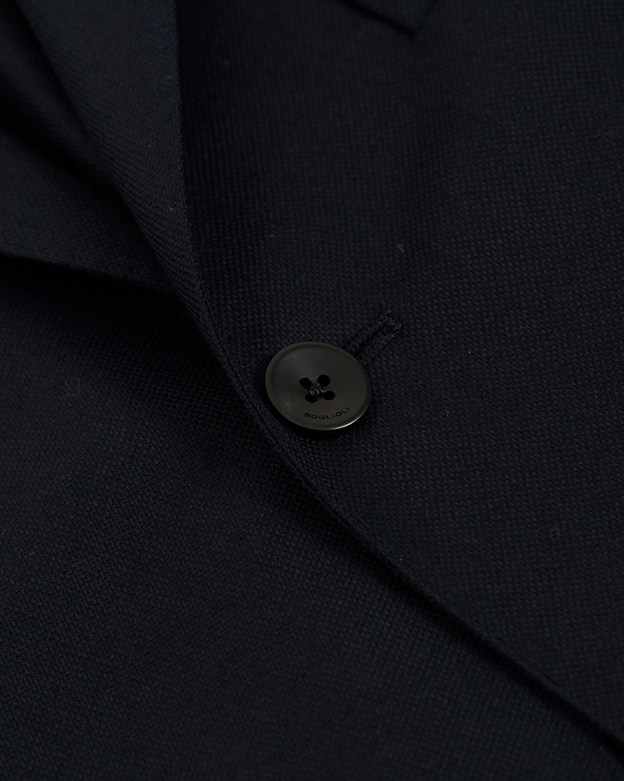 Mies | Pikkutakit | Boglioli | K Jacket Wool Hopsack Blazer Navy