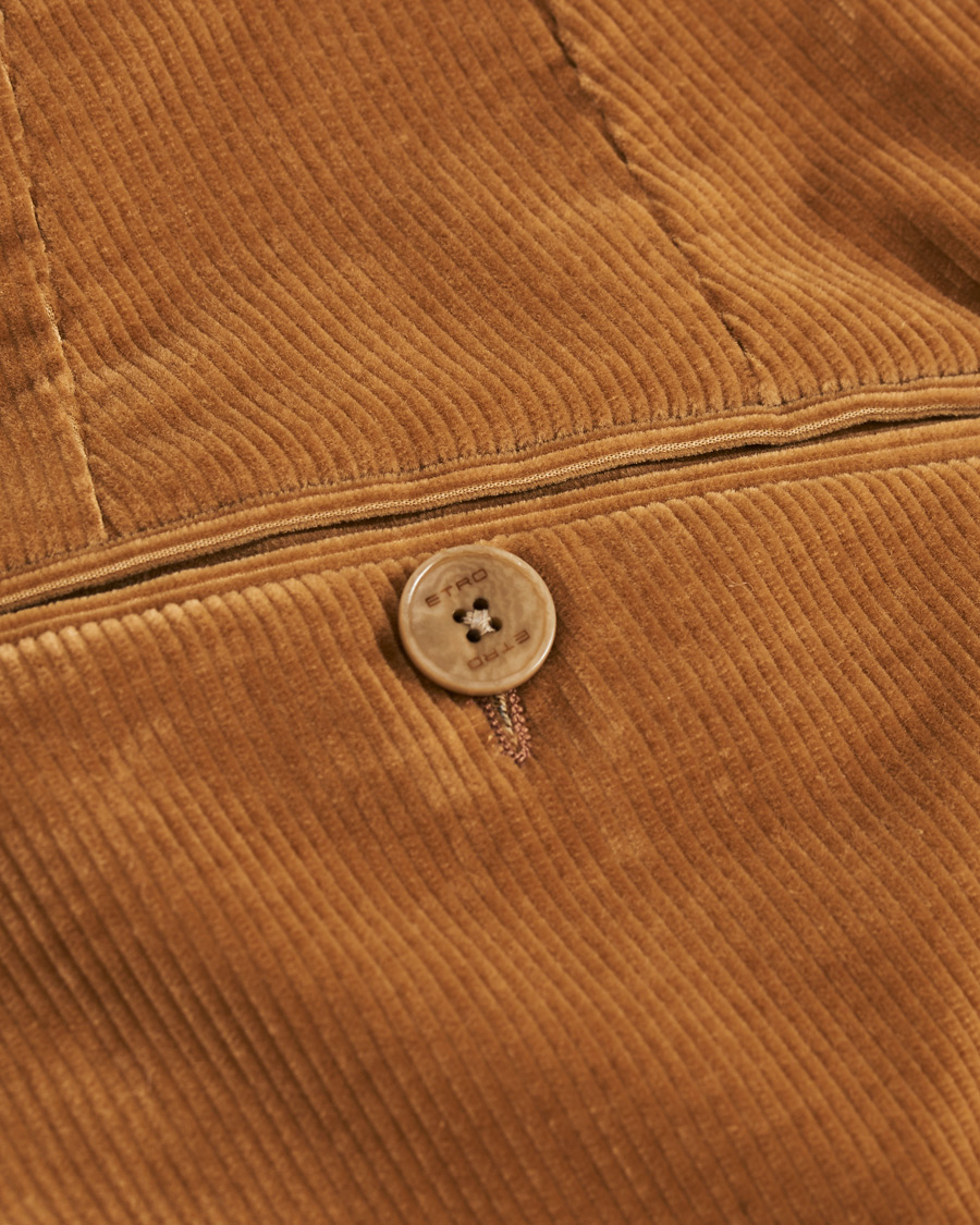 Mies | Housut | Etro | Pleated Corduroy Trousers Khaki