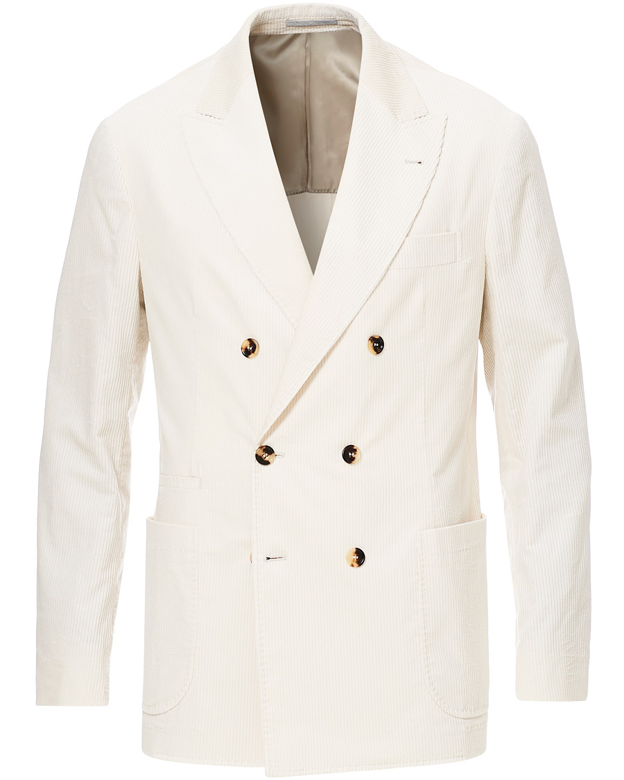Mies | Pikkutakit | Brunello Cucinelli | Sea Island Cotton Corduroy Blazer Winter White