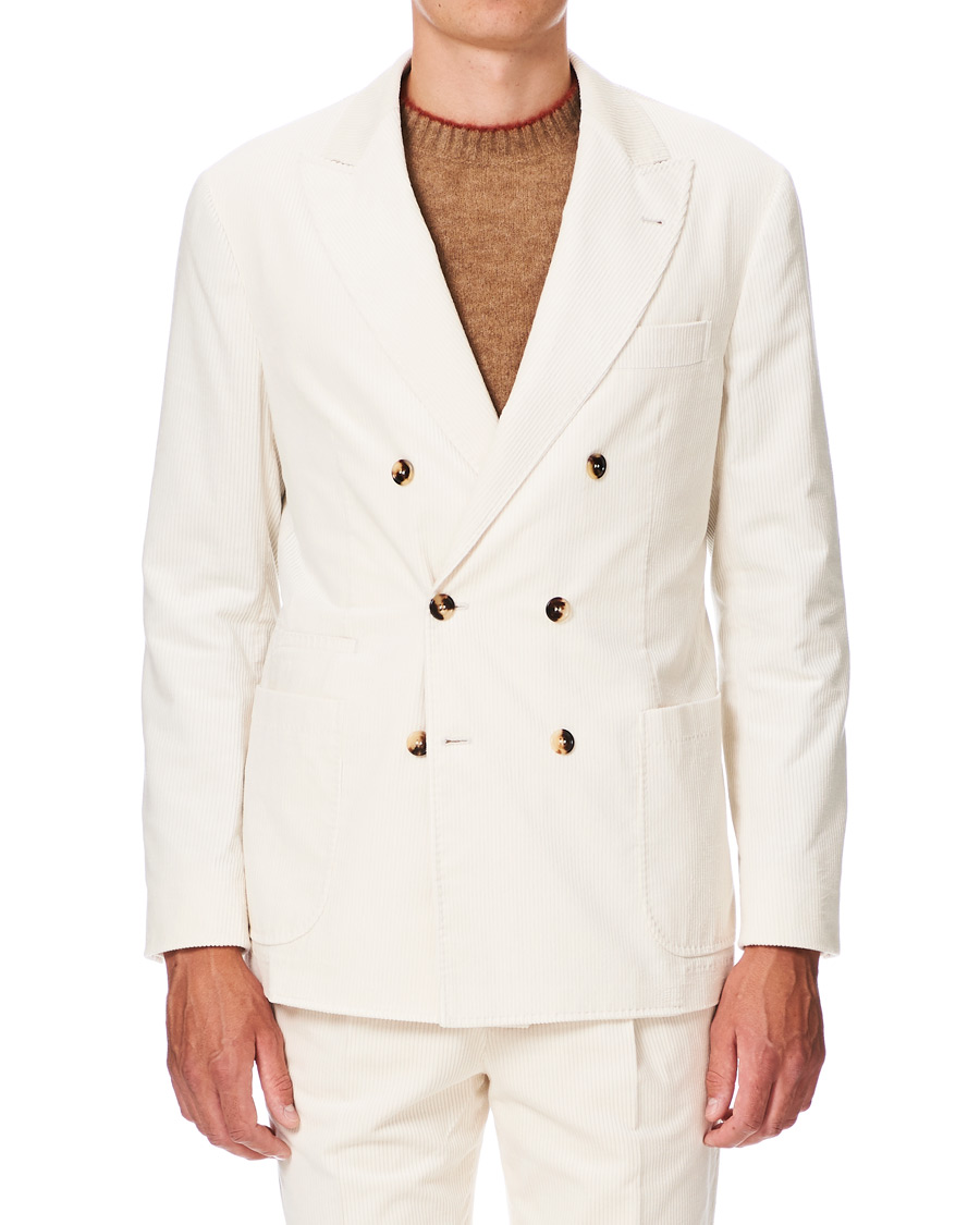 Mies | Pikkutakit | Brunello Cucinelli | Sea Island Cotton Corduroy Blazer Winter White