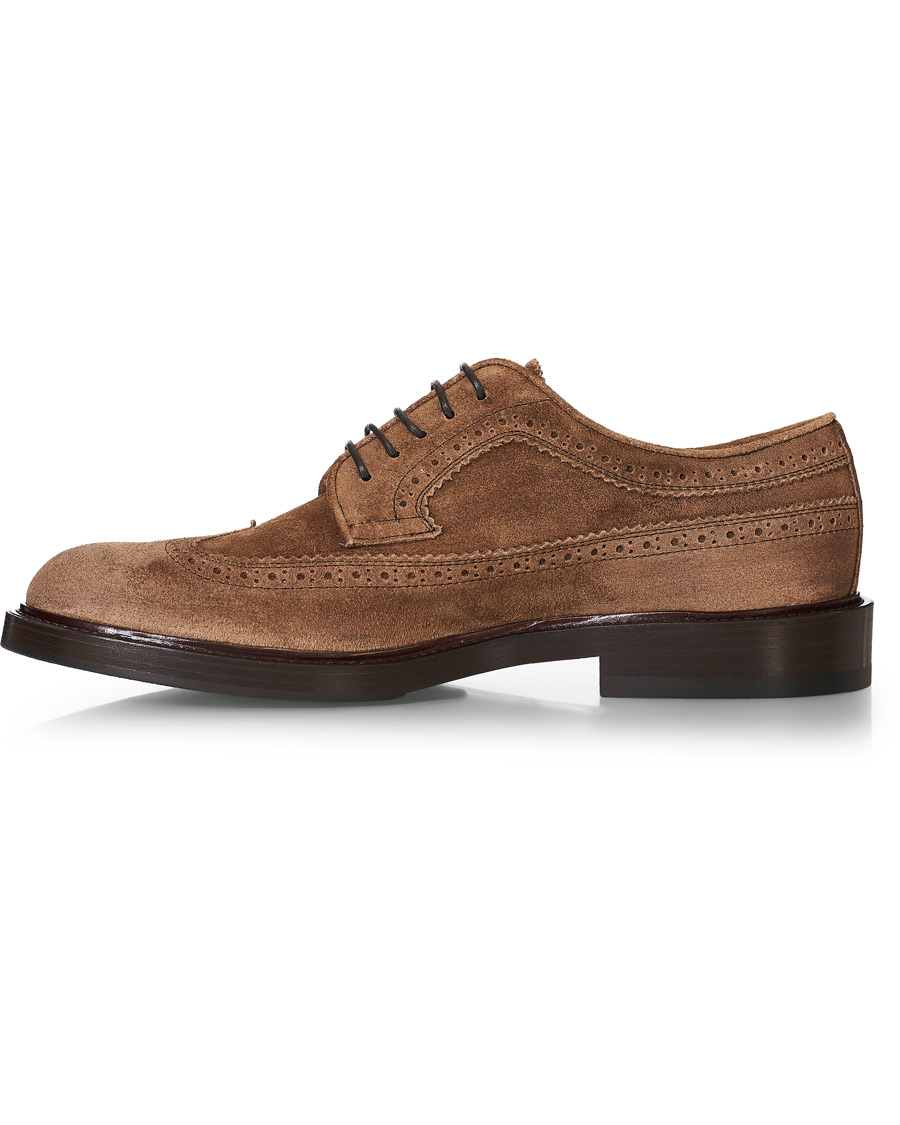 Mies | Brunello Cucinelli Longwing Brogue Brown Suede | Brunello Cucinelli | Longwing Brogue Brown Suede