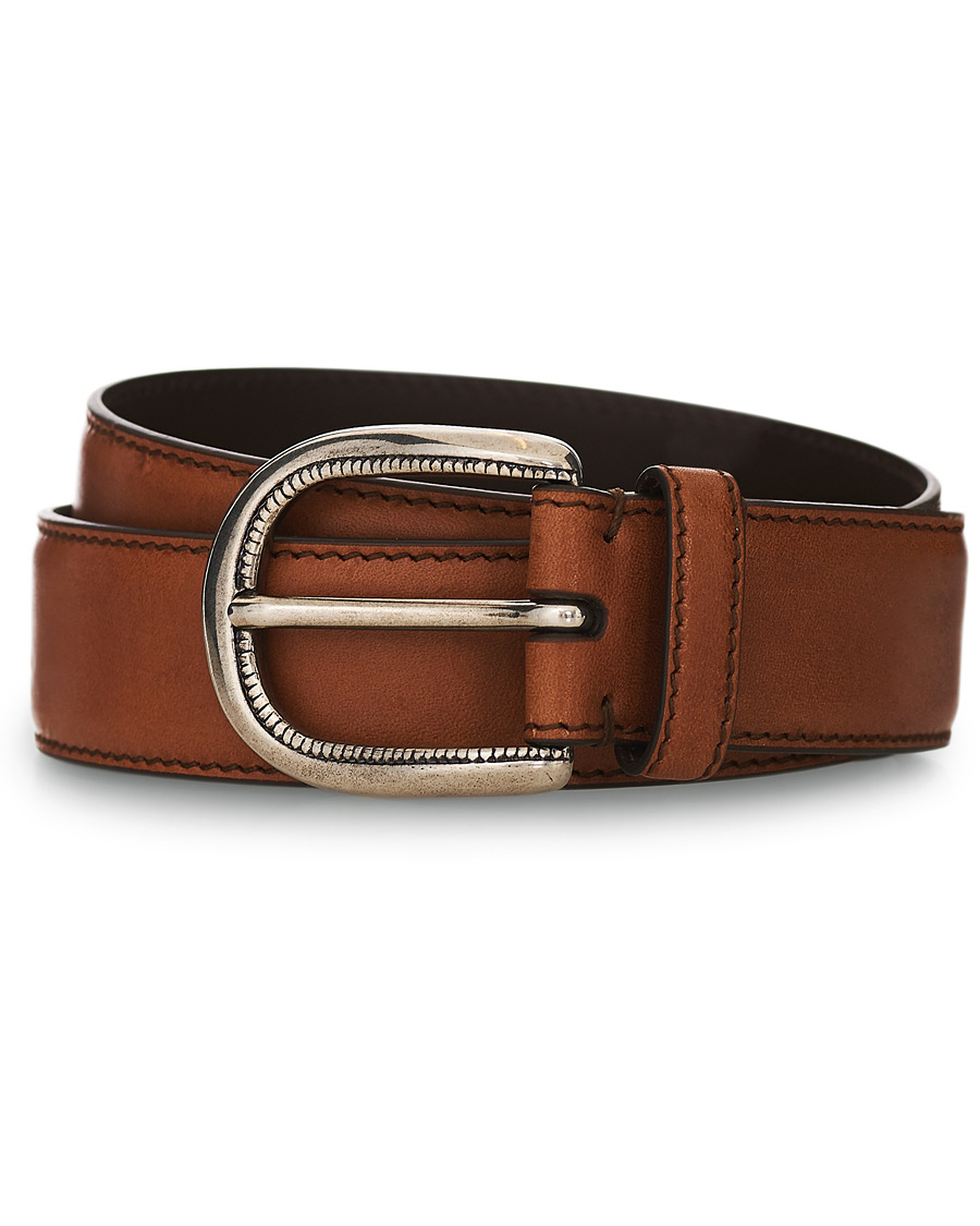 Mies | Brunello Cucinelli Plain Belt Brown Calf | Brunello Cucinelli | Plain Belt Brown Calf