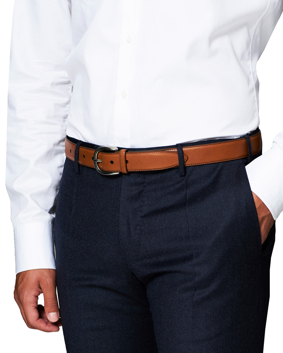Mies | Brunello Cucinelli Plain Belt Brown Calf | Brunello Cucinelli | Plain Belt Brown Calf