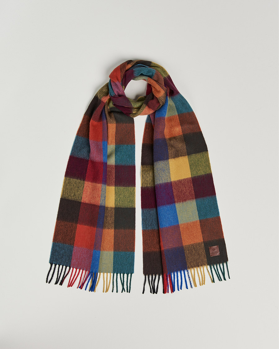 Mies | Amanda Christensen Wool Block Check Scarf Multi | Amanda Christensen | Wool Block Check Scarf Multi