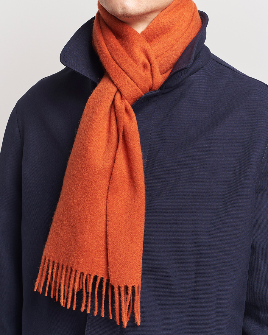 Mies | Amanda Christensen Wool Scarf Orange | Amanda Christensen | Wool Scarf Orange