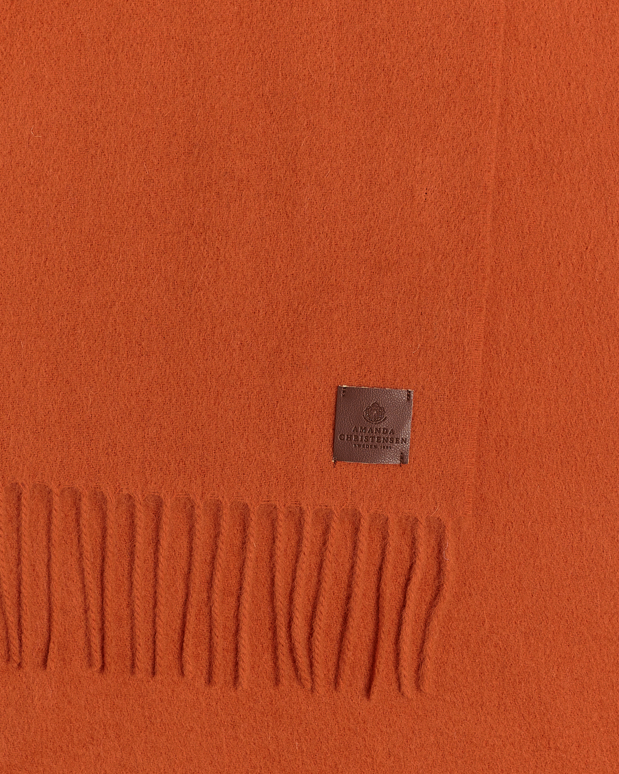 Mies | Amanda Christensen Wool Scarf Orange | Amanda Christensen | Wool Scarf Orange