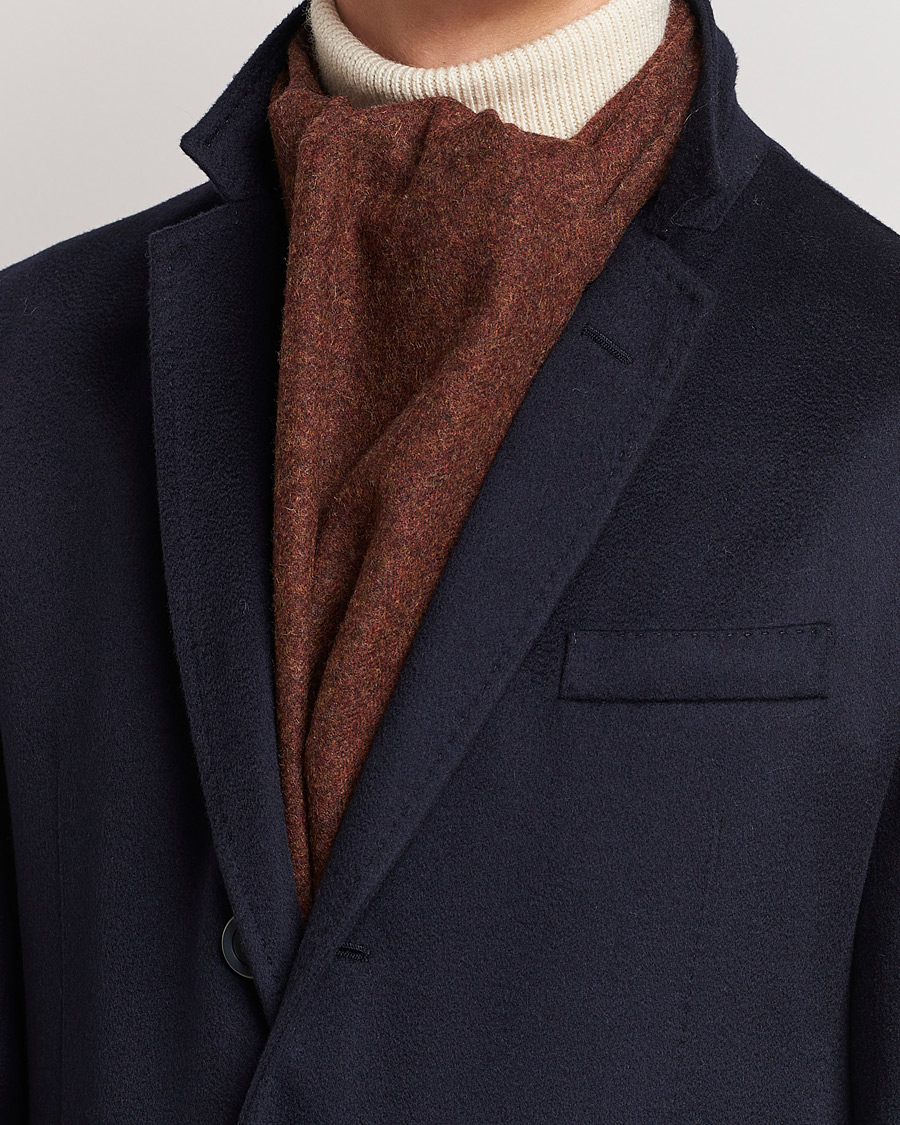 Mies | Amanda Christensen Wool Scarf Rost Melange | Amanda Christensen | Wool Scarf Rost Melange