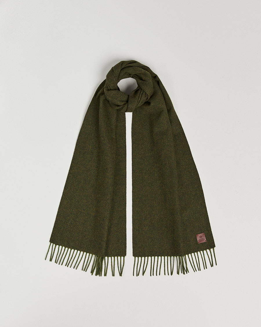 Mies | Amanda Christensen Merino Wool Scarf Green Melange | Amanda Christensen | Merino Wool Scarf Green Melange