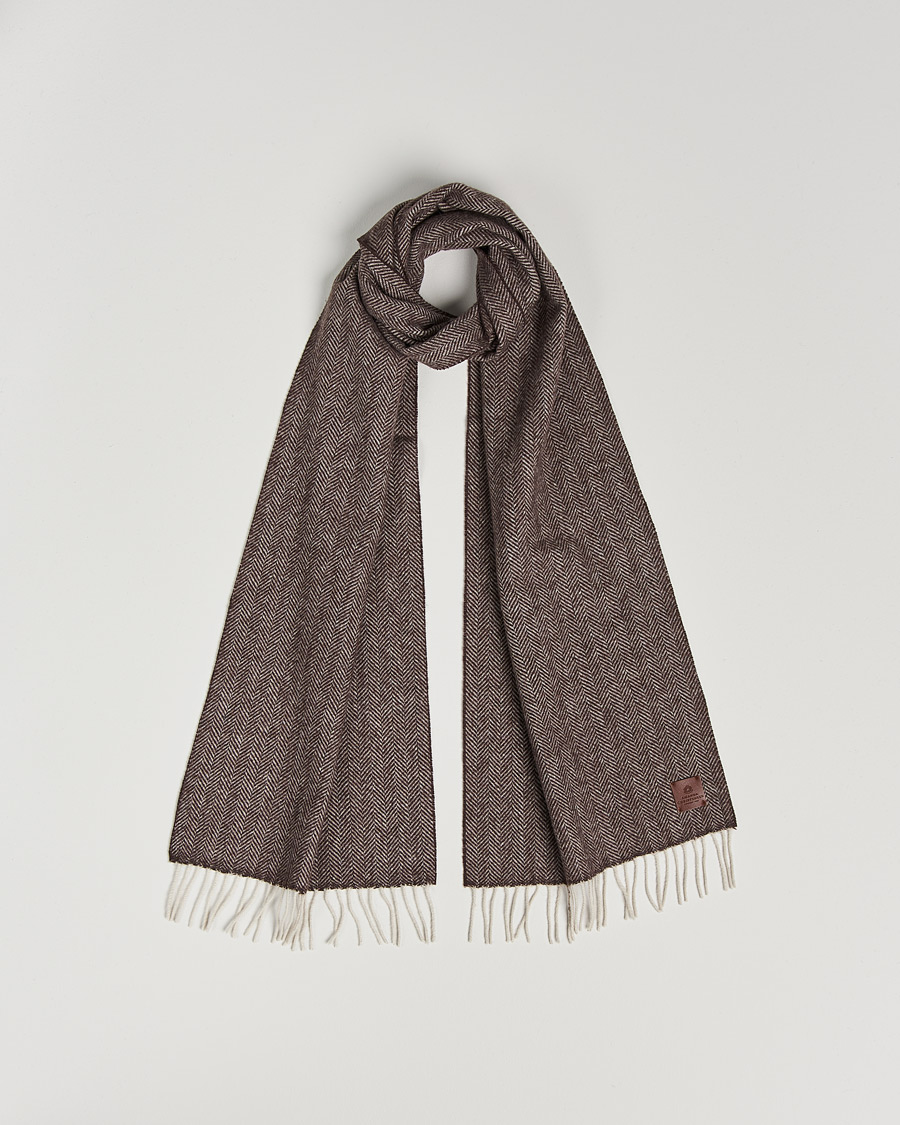 Mies | Amanda Christensen Merino Wool Herringbone Brown | Amanda Christensen | Merino Wool Herringbone Brown