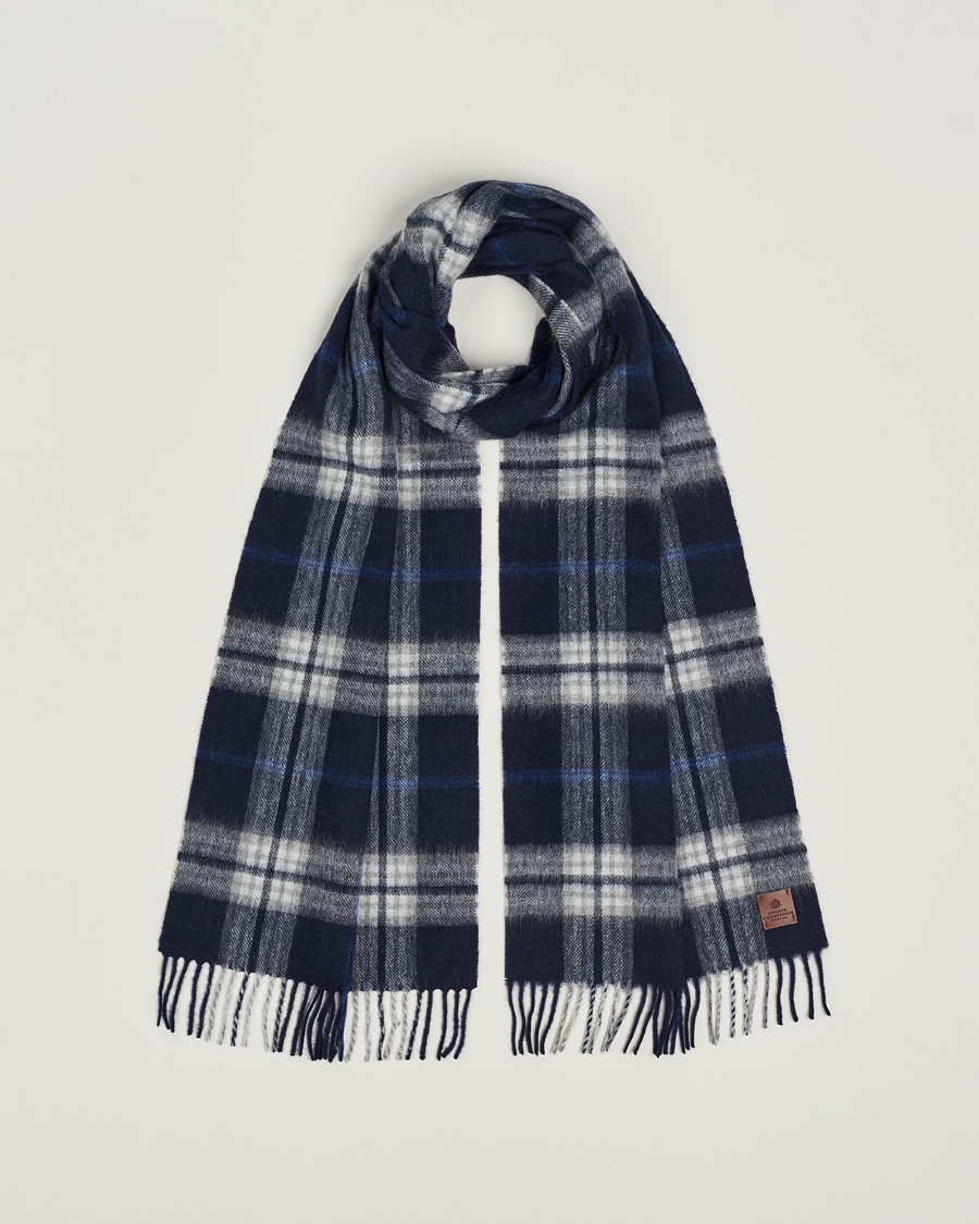Mies | Amanda ChristensenWool Check ScarfNavy | Amanda Christensen | Amanda ChristensenWool Check ScarfNavy