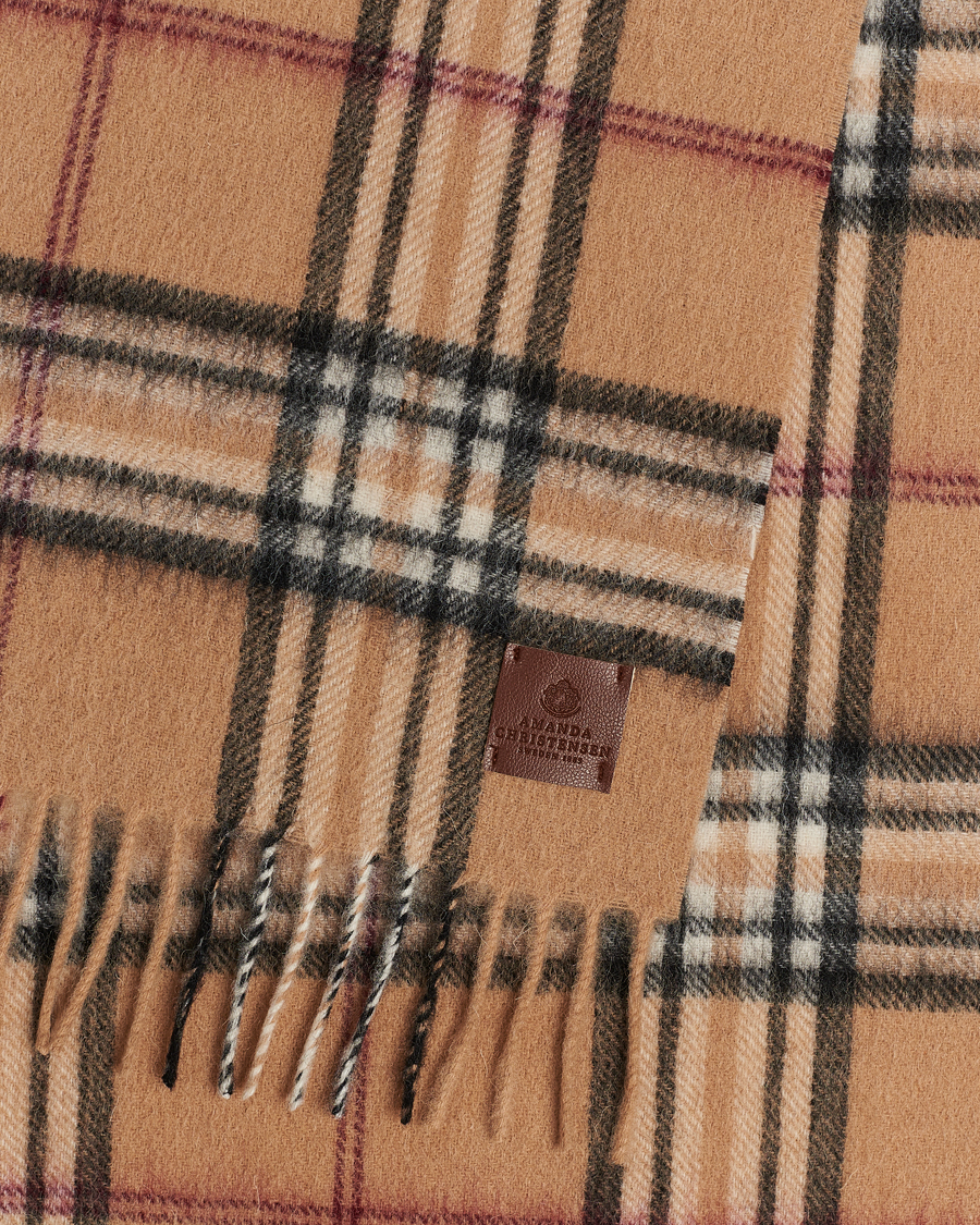 Mies | Amanda ChristensenWool Check ScarfBeige | Amanda Christensen | Amanda ChristensenWool Check ScarfBeige