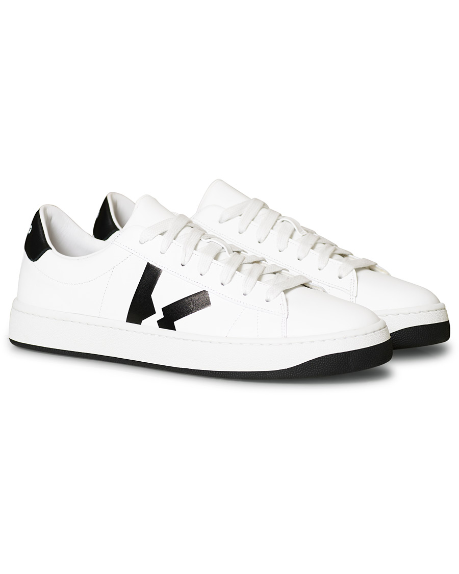 Mies | KENZO K-Logo Lace Up Sneaker White | KENZO | K-Logo Lace Up Sneaker White