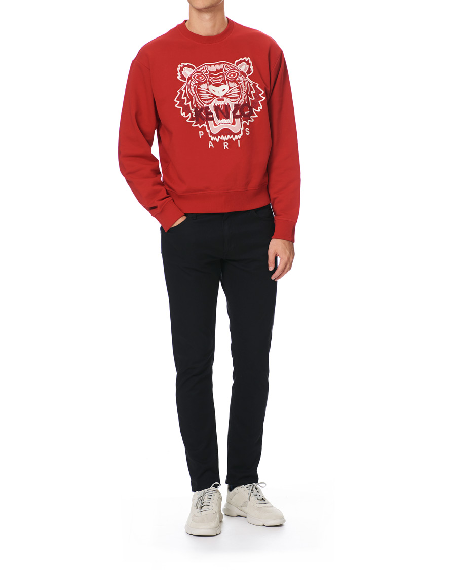 Mies | Puserot | KENZO | Icon Tiger Crew Neck Sweatshirt Red