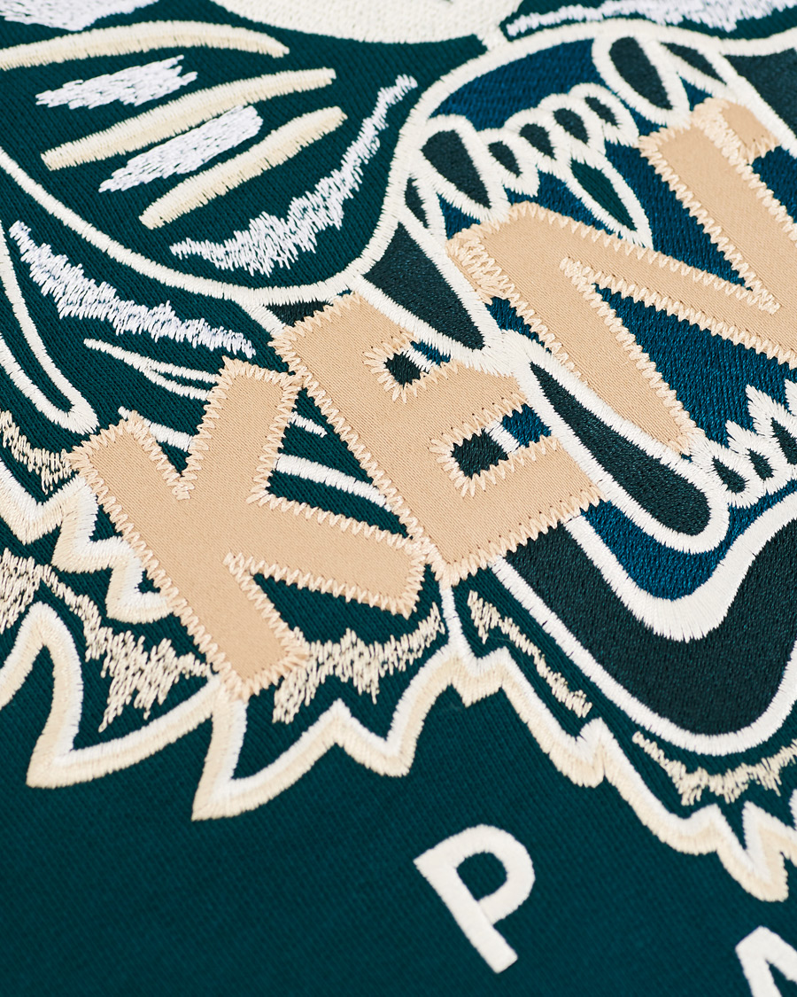 Mies | Puserot | KENZO | Icon Tiger Crew Neck Sweatshirt Green