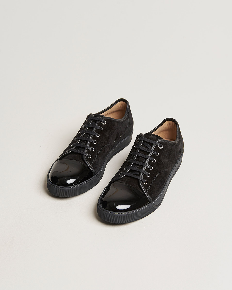 Mies | Matalavartiset tennarit | Lanvin | Patent Cap Toe Sneaker Black/Black