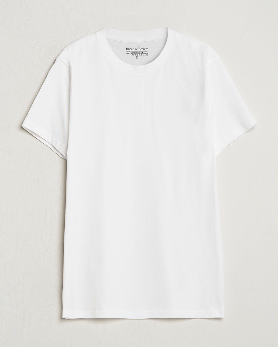 Mies | T-paidat | Bread & Boxers | Crew Neck Regular T-Shirt White