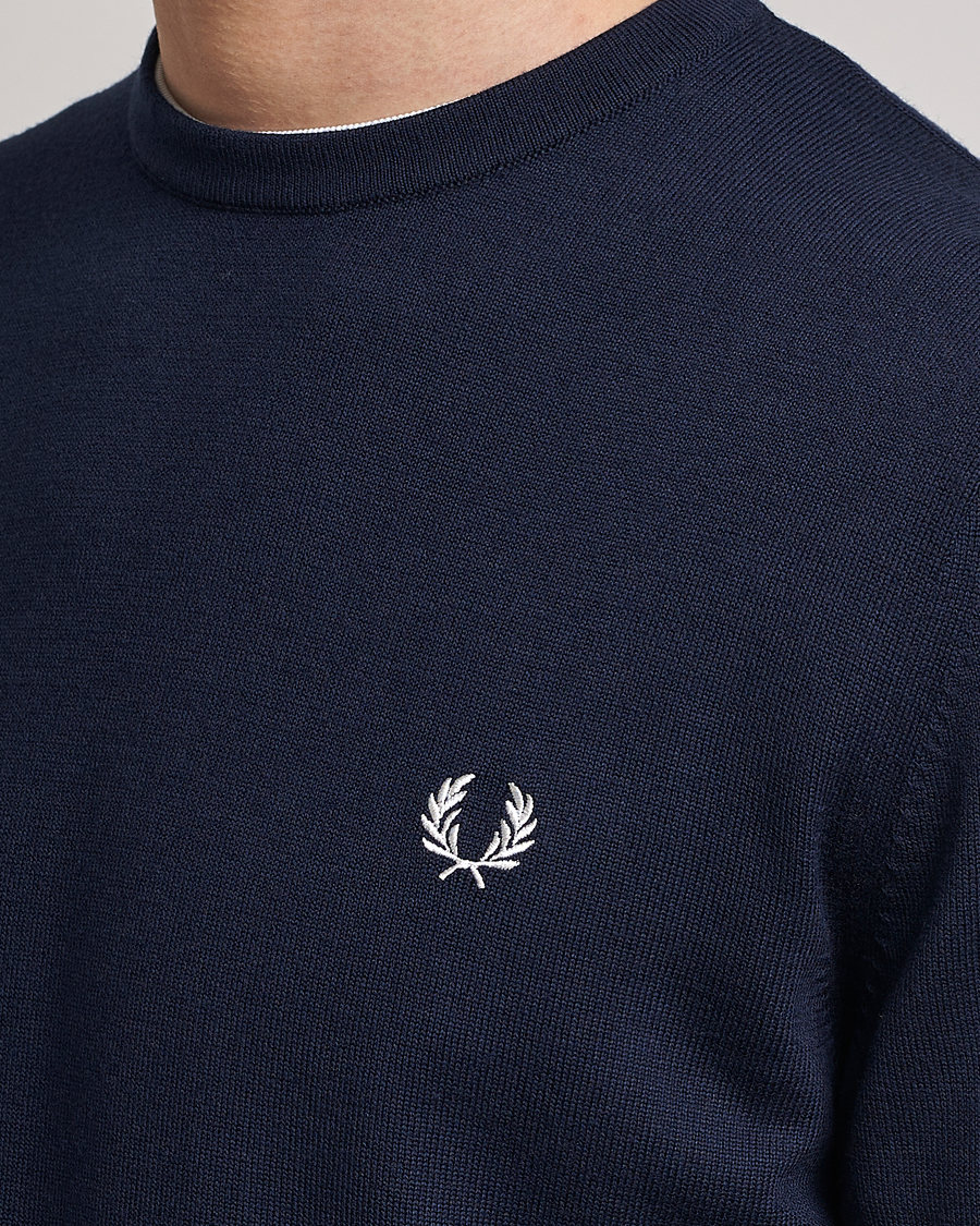 Mies | Puserot | Fred Perry | Classic Crew Neck Jumper Navy