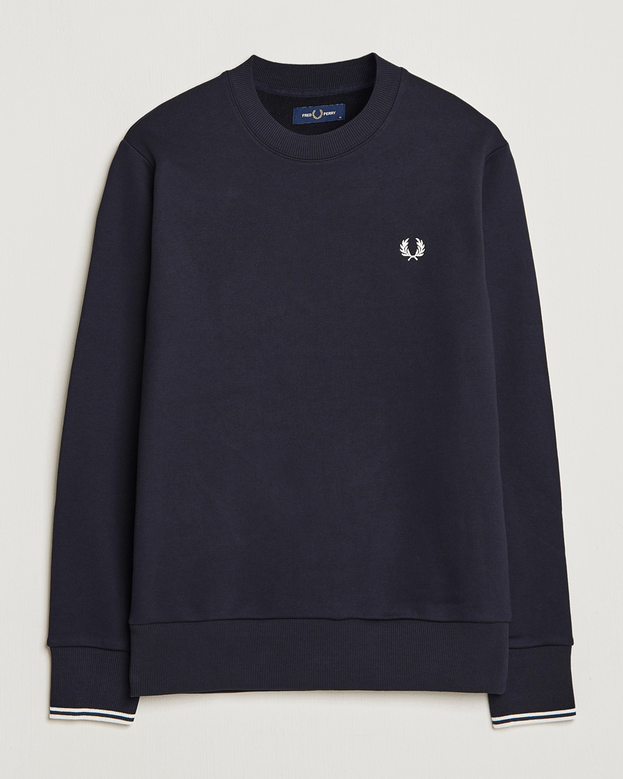 Mies | Puserot | Fred Perry | Crew Neck Sweatshirt Navy