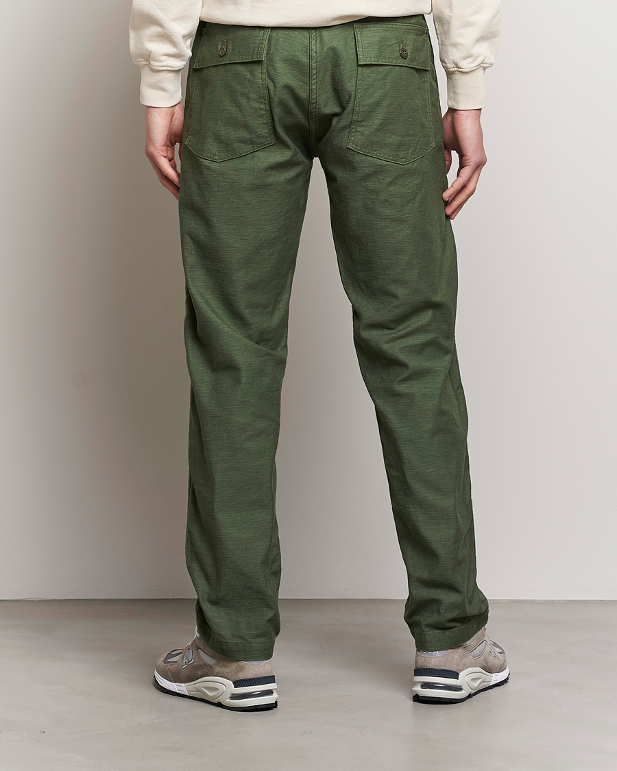 Mies | Housut | orSlow | Slim Fit Original Sateen Fatigue Pants Green