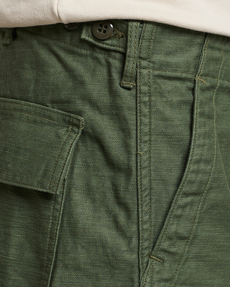 Mies | Housut | orSlow | Slim Fit Original Sateen Fatigue Pants Green