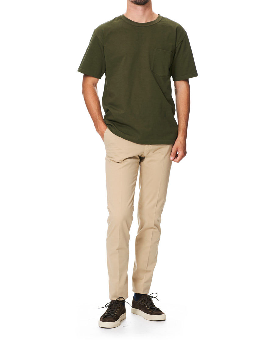 Mies | T-paidat | orSlow | Military Pocket Tee Dark Olive