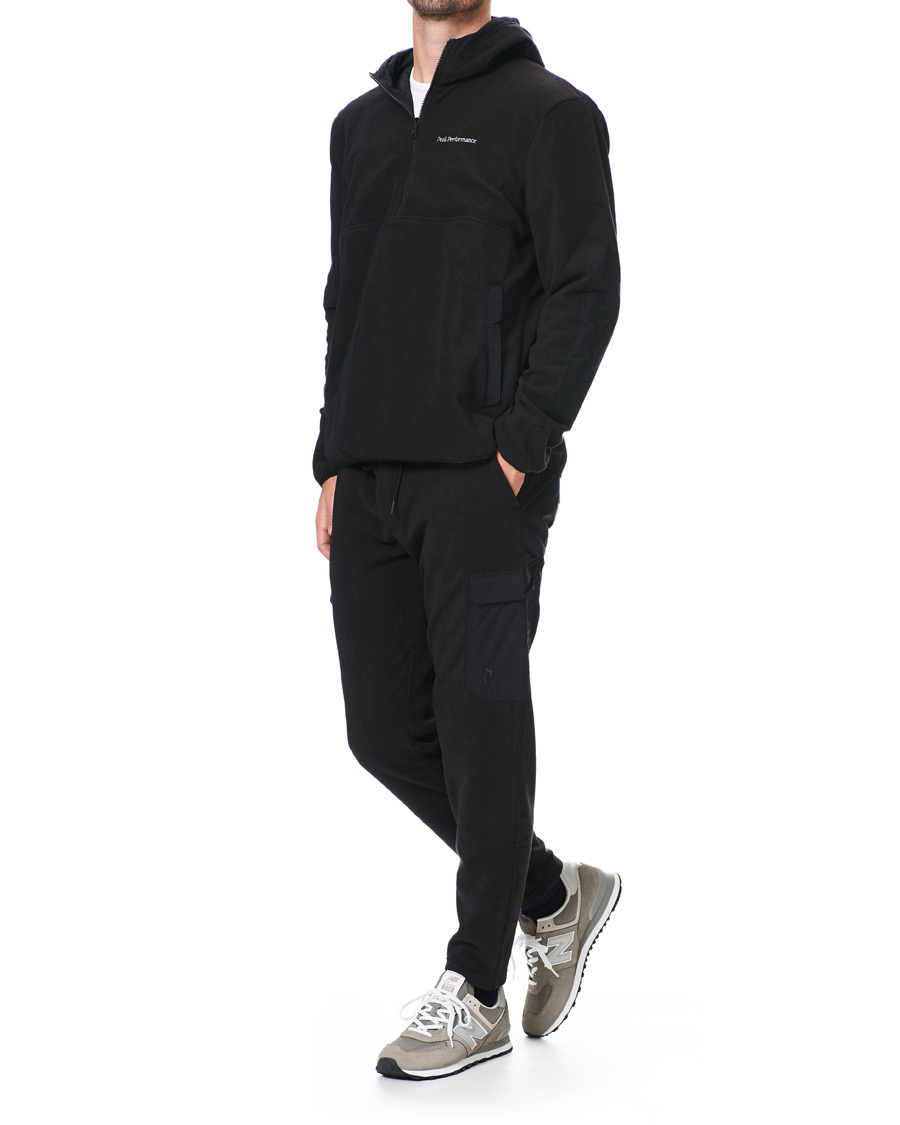 Mies | Puserot | Peak Performance | Tech Soft Fleece Reversible Half Zip Hoodie Black