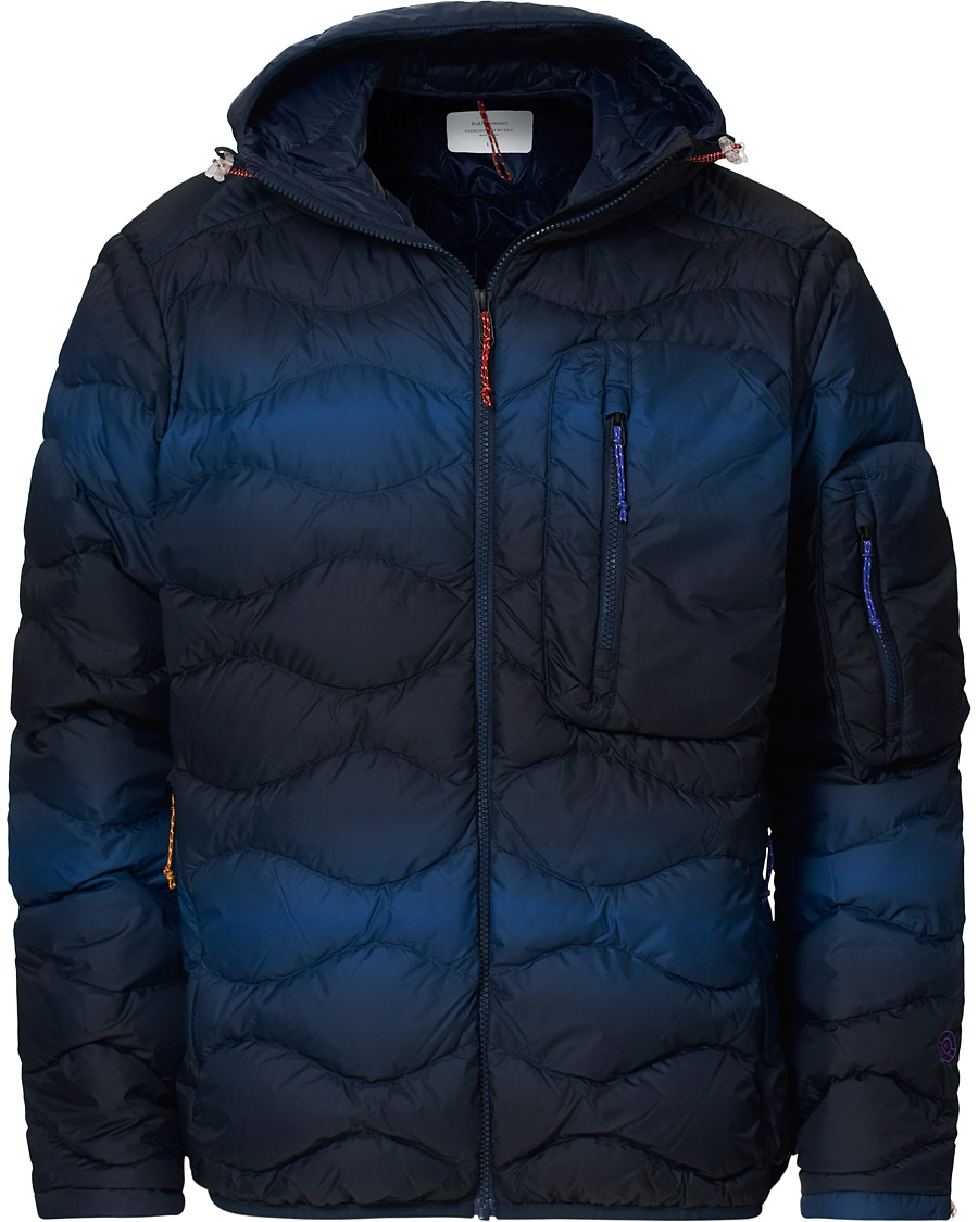 Mies | Takit | Peak Performance | Ben Gorham Helium Hooded Jacket Blue Pattern
