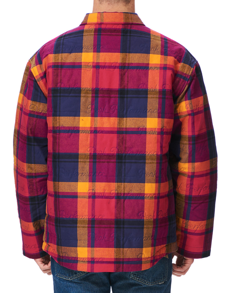 Mies | Kauluspaidat | Peak Performance | Ben Gorham Flannel Liner Overshirt Power Pink
