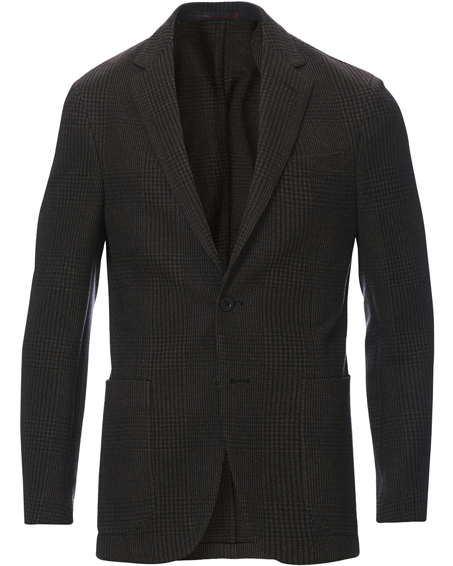 Mies | Pikkutakit | The Gigi | Degas Wool Blend Check Blazer Dark Brown