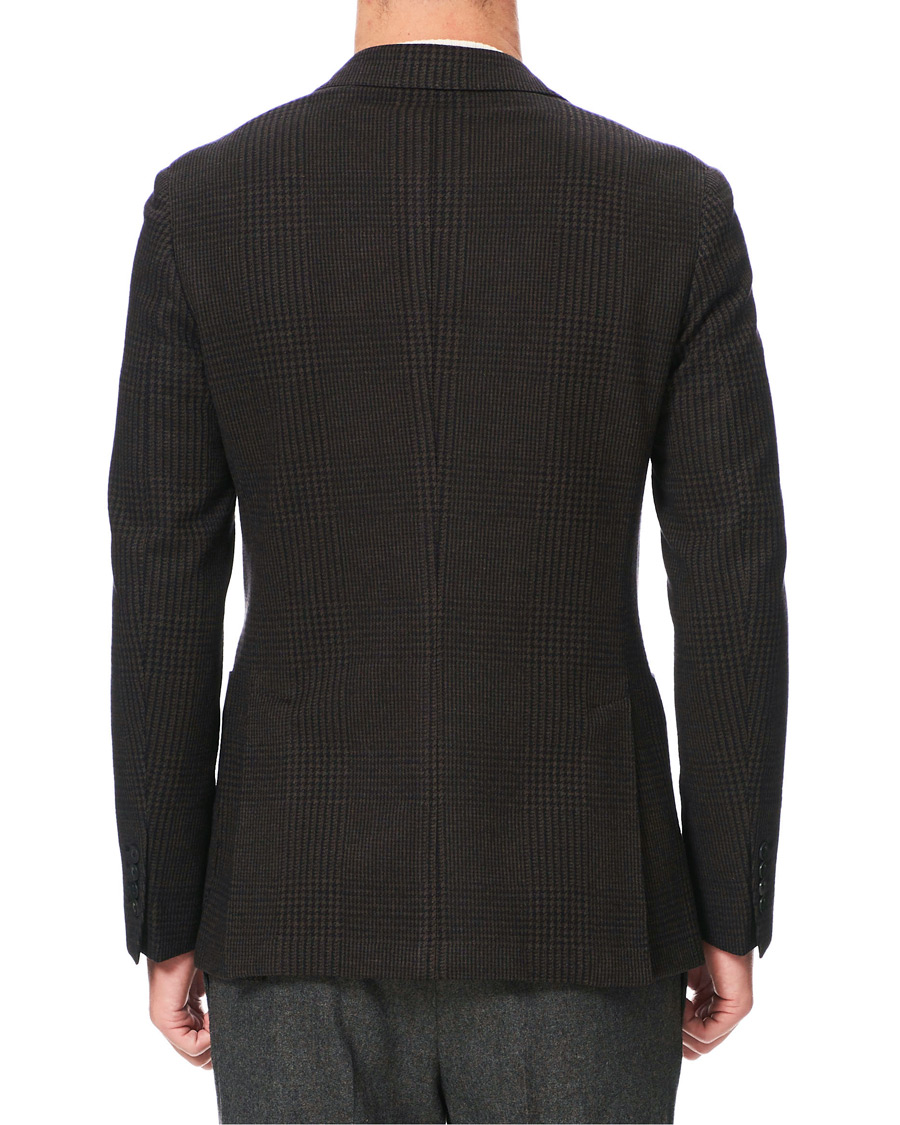 Mies | Pikkutakit | The Gigi | Degas Wool Blend Check Blazer Dark Brown