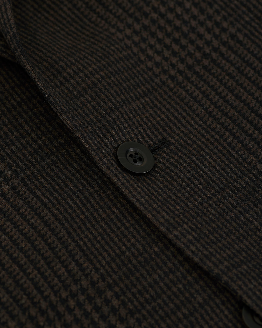 Mies | Pikkutakit | The Gigi | Degas Wool Blend Check Blazer Dark Brown