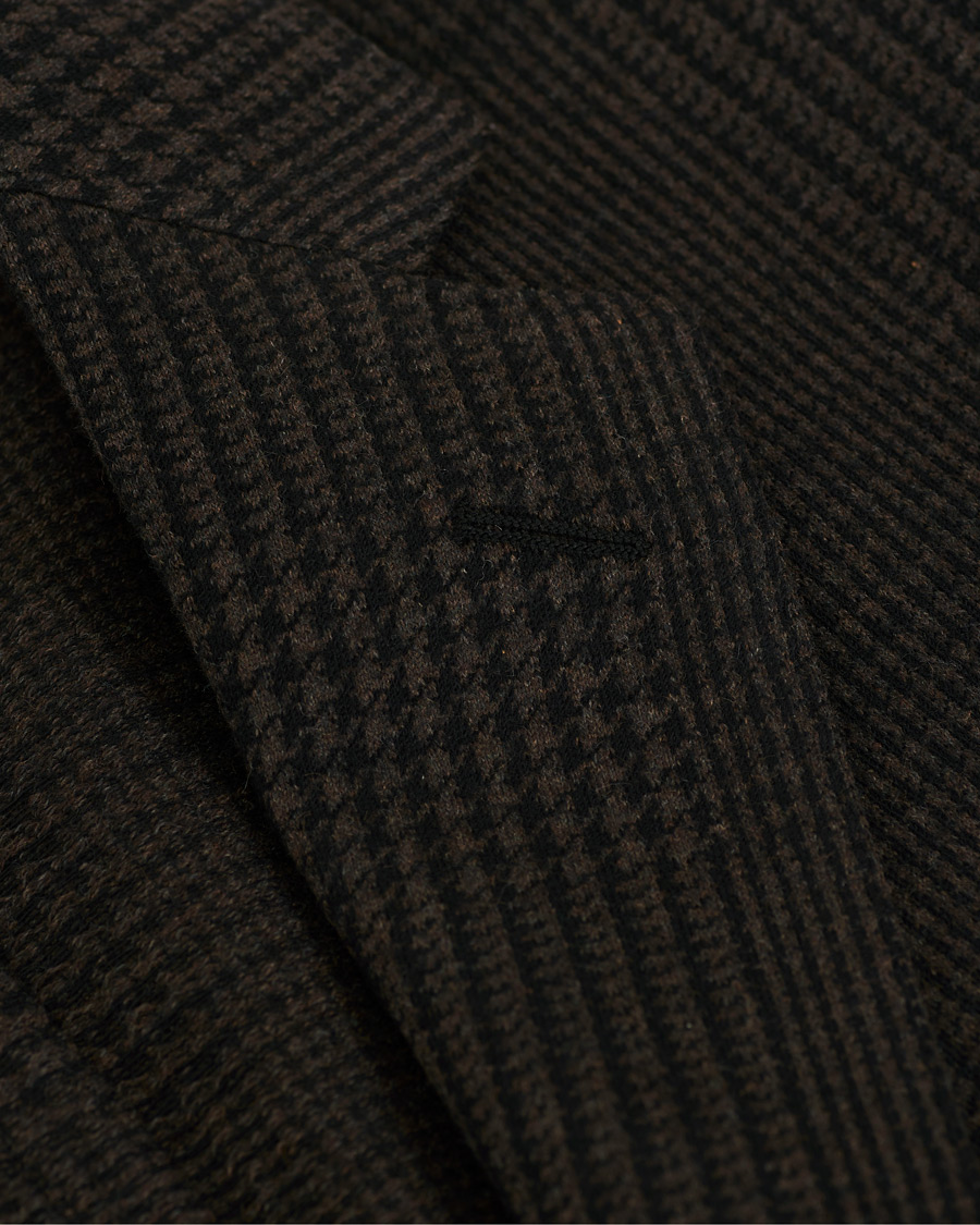 Mies | Pikkutakit | The Gigi | Degas Wool Blend Check Blazer Dark Brown