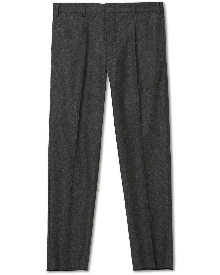 Mies | Housut | The Gigi | Tonga Stretch Flannel Trousers Grey Melange