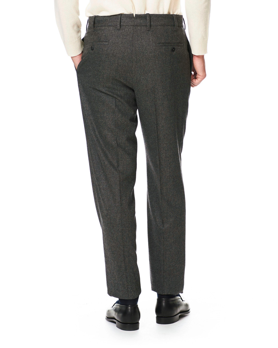 Mies | Housut | The Gigi | Tonga Stretch Flannel Trousers Grey Melange