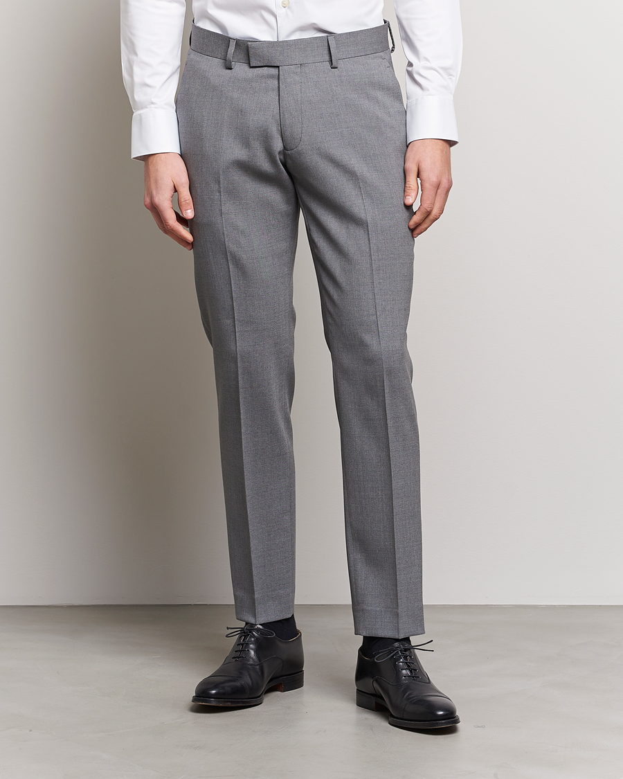Mies | Suorat housut | Tiger of Sweden | Tordon Wool Suit Trousers Grey