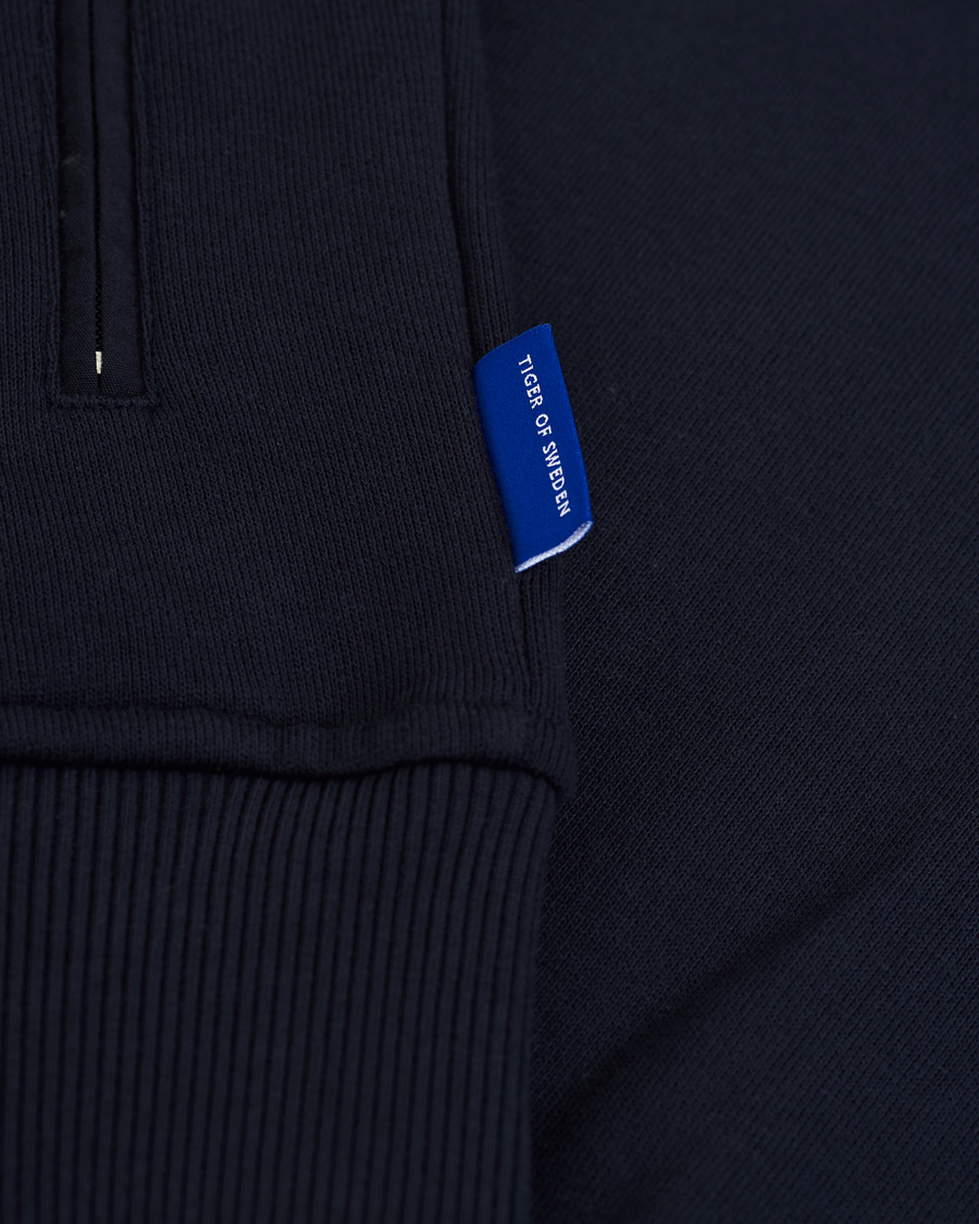 Mies | Puserot | Tiger of Sweden | Movement Namir Full Zip Hoodie Blue