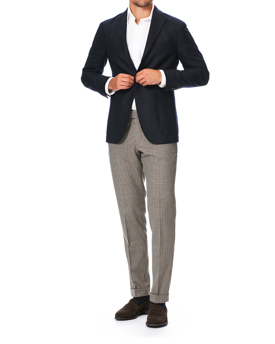 Mies | Housut | Tiger of Sweden | Tillman Checked Trousers Beige