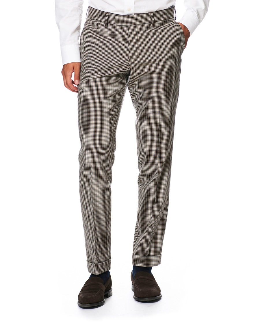 Mies | Housut | Tiger of Sweden | Tillman Checked Trousers Beige