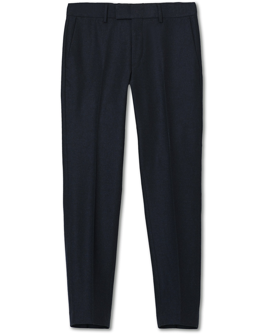 Mies | Housut | Tiger of Sweden | Tordon Flannel Trousers Navy